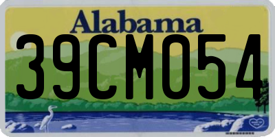 AL license plate 39CM054