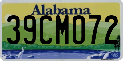 AL license plate 39CM072