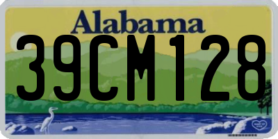 AL license plate 39CM128