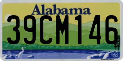 AL license plate 39CM146