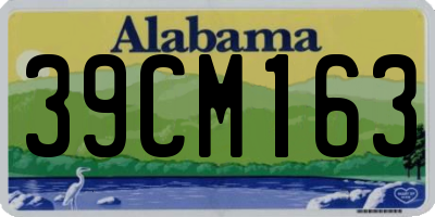 AL license plate 39CM163