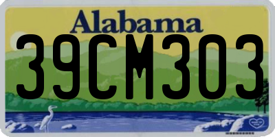 AL license plate 39CM303