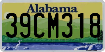 AL license plate 39CM318