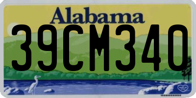 AL license plate 39CM340
