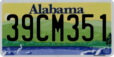 AL license plate 39CM351