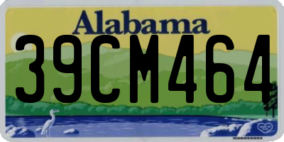 AL license plate 39CM464