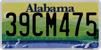 AL license plate 39CM475