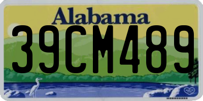 AL license plate 39CM489