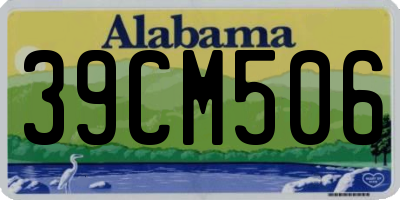 AL license plate 39CM506