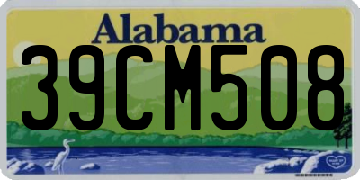 AL license plate 39CM508