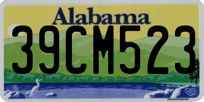AL license plate 39CM523
