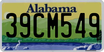 AL license plate 39CM549