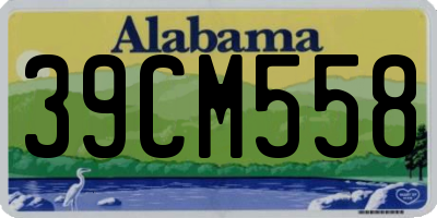 AL license plate 39CM558