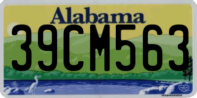 AL license plate 39CM563