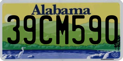 AL license plate 39CM590