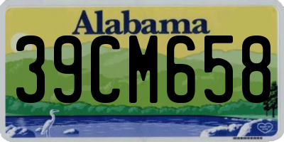 AL license plate 39CM658