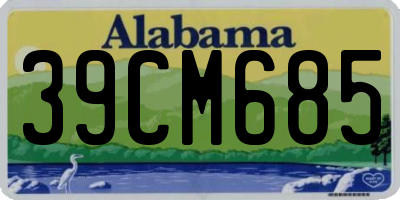 AL license plate 39CM685