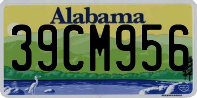 AL license plate 39CM956