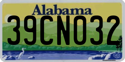 AL license plate 39CN032