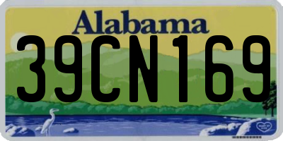 AL license plate 39CN169
