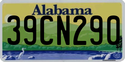 AL license plate 39CN290