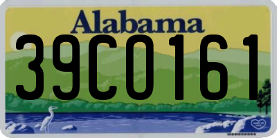 AL license plate 39CO161