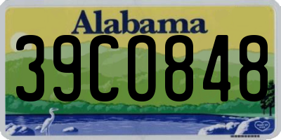 AL license plate 39CO848