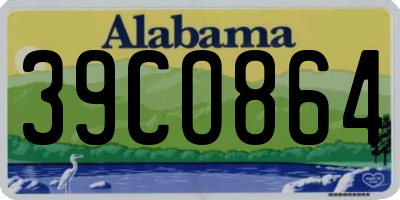 AL license plate 39CO864
