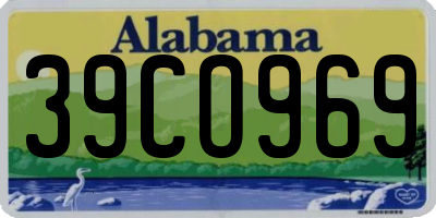 AL license plate 39CO969