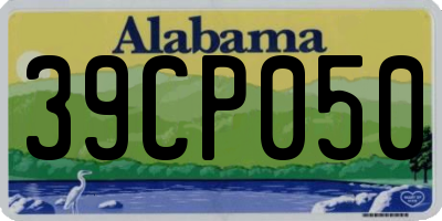 AL license plate 39CP050