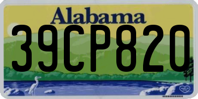 AL license plate 39CP820