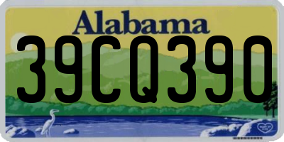 AL license plate 39CQ390