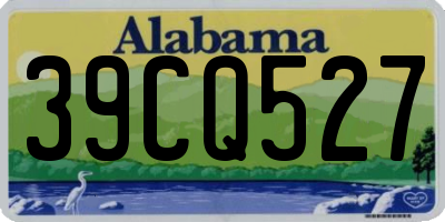 AL license plate 39CQ527