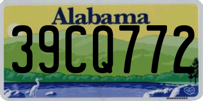 AL license plate 39CQ772