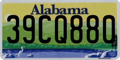 AL license plate 39CQ880