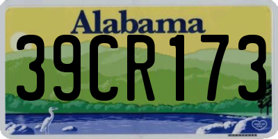 AL license plate 39CR173