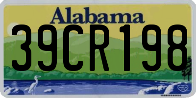 AL license plate 39CR198