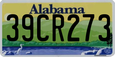 AL license plate 39CR273