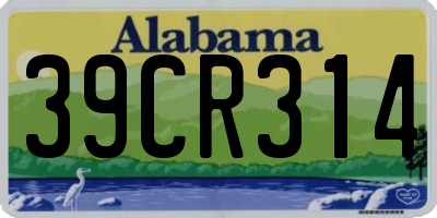 AL license plate 39CR314