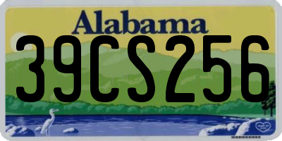 AL license plate 39CS256