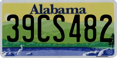 AL license plate 39CS482