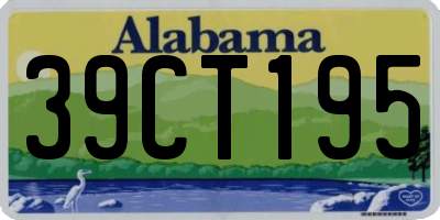 AL license plate 39CT195