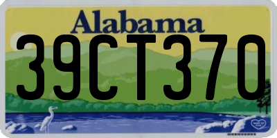 AL license plate 39CT370