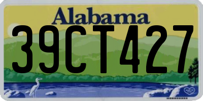AL license plate 39CT427