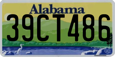 AL license plate 39CT486