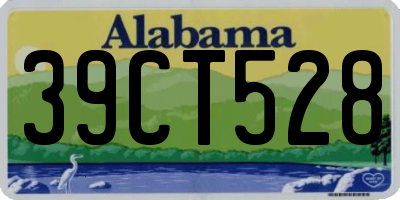 AL license plate 39CT528