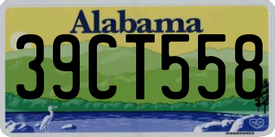 AL license plate 39CT558