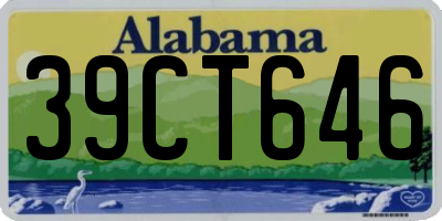 AL license plate 39CT646