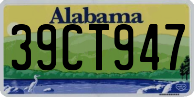 AL license plate 39CT947