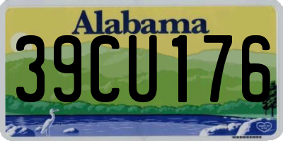 AL license plate 39CU176